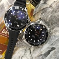 Đồng Hồ  nam đen Seamaster Professional Dây Da