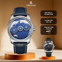 ĐỒNG HỒ NAM ĐEO TAY OBLVLO OBL-JM-EARTH| TẶNG 1 LẦN LAU DẦU MIỄN PHÍ, TẶNG 1 ĐÈN CHIẾU DẠ QUANG
