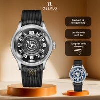 ĐỒNG HỒ NAM ĐEO TAY WATCH OBLVLO BLM | TẶNG 1 LẦN LAU DẦU MIỄN PHÍ, TẶNG 1 ĐÈN CHIẾU DẠ QUANG