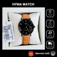 Đồng hồ nam đẹp Casio MTP VT01BL - 5B Dây da mặt đen viềng mạ ion Size 40mm chống nước 3ATM Bảo hành 1 năm Hyma watch