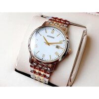 Đồng hồ Nam, đồng hồ Citizen Ecodrive BM6674-51C, dây kim loại mạ vàng PVD, kính sapphire, sử dụng năng lượng ánh sáng