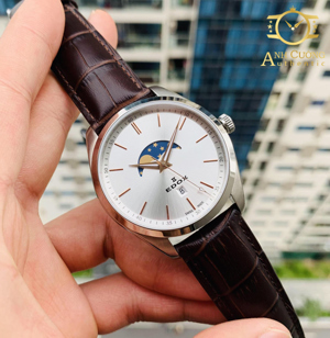Đồng hồ nam Edox Les Vauberts Moonphase 79018-3-AIR 42mm