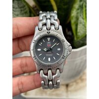 Đồng hồ nam Elgin niềng xoay mặt xám hàng Thụy Sĩ chạy pin