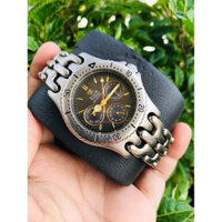 đồng hồ nam ELGIN titanium dây xương cá 6kim size 37mm