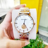 Đồng Hồ Nam EMPORIO ARMANI AR0383 Dây Thép Không Gỉ Case 41mm Cao Cấp - Sang trọng - Chống nước