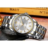 Đồng hồ nam F N G E E N chính hãng cao cấp đẹp, đồng hồ cơ nam dây da - kim loại lịch lãm sang trọng mã A14