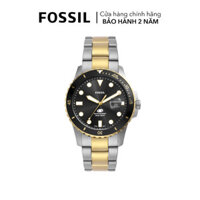 Đồng hồ nam Fossil Blue Dive, dây kim loại 2 màu, mặt 42MM màu đen, FS6031