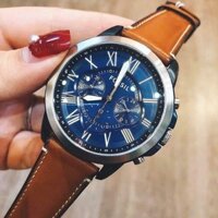 Đồng Hồ Nam Fossil FS5151 , Dây Da , Mặt Xanh , Fullbox