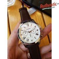 Đồng Hồ Nam Fossil Grant Chronograph Brown Leather Men's FS4735