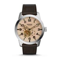 Đồng Hồ Nam Fossil ME3119 Automatic Lộ Cơ Mốc 7 Giờ Dây Da 44mm