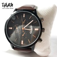 Đồng hồ nam giá rẻ có lịch ngày - Dây da cao cấp combo 2 chiếc chính hãng Arlunch - Mẫu doanh nhân THANstore phân phối
