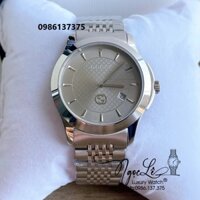 Đồng Hồ Nam Gucci G-Timeless Dây Kim Loại Silver Mặt Xám Size 38mm - Gucci YA1264107