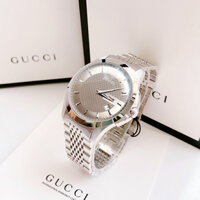 Đồng Hồ Nam Gucci G-Timeless Brown Dial Stainless Steel Mens Watch YA126310 Màu Bạc