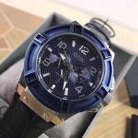 Đồng Hồ Nam Guess Blue Genuine Leather Multi-Function W0040G7