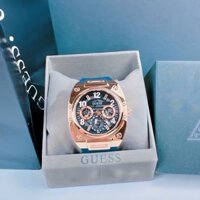 Đồng hồ nam Guess GW0569G3 Mens Navy Rose Gold Tone Multi-function Watch, Authentic, Full box, Luxury Diamond Watch