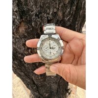 Đồng hồ nam Guess W0377G1 Jolt Chronograph Grey Dial Silver Steel Strap Watch , Authentic, Full box, Luxury Diamond Wat