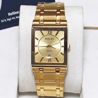 Đồng hồ nam halei H564 mặt chữ nhật lịch ngày khôgn thấm nước 3ATM thiết kê đẹp dây thép cao cấp