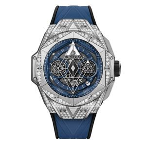 Đồng hồ nam Hublot Big Bang Sang Bleu II Titanium Blue Pavé 418.NX.5107.RX.1604.MXM20