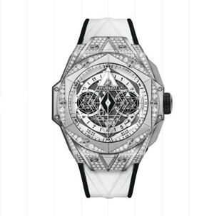 Đồng hồ nam Hublot Big Bang Sang Bleu II Titanium White Pavé 418.NX.2001.RX.1604.MXM20