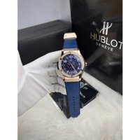 Đồng Hồ Nam Hublot Lộ Cơ Xanh Vỏ Vàng Hồng - NEW 2025 Size 41mm Máy Cơ Nhật Bảo Hành 2 Năm