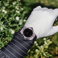 Đồng Hồ Nam HUBLOT ORLINSKI  Full Kim cương moiss  Bản like aut vip  Máy : thuỵ sỹ 2892 Size : 40mm