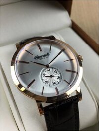 Đồng hồ nam Ingersoll INQ012WHRS mặt tròn dây da nâu