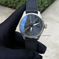 Đồng hồ nam IWC SChaffhausen dây da máy cơ mô phỏng động cơ máy bay