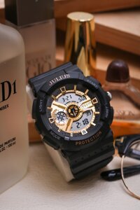 Đồng Hồ Nam JA-1299D Julius Hàn Quốc Đen