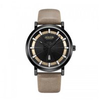 Đồng Hồ Nam JAH-103D Julius Hàn Quốc dây da (Kem)