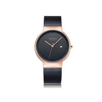 Đồng Hồ Nam JS-009ME Julius Star Hàn Quốc Dây Thép (Đen)