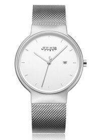 Đồng Hồ Nam Julius Star Hàn Quốc JS-009MA Dây Thép Màu Bạc