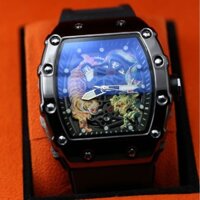 Đồng hồ nam L124 Thể thao Ngoại hình cao cấp Xu hướng thời trang Dạ quang Chống nước Xô cao su Rồng Hổ Đồng hồ nam
