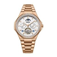 Đồng Hồ Nam Lộ Cơ Đa Chức Năng Đính Đá Thương Hiệu Mark Fairwhale Size 46mm
