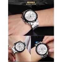 Đồng hồ nam Longbo 8830 size 46mm , dây thép