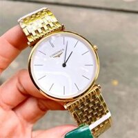 Đồng Hồ Nam Longines Cao Cấp Mặt Vạch Siêu Mỏng - Màu Vàng