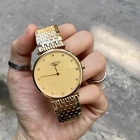 Đồng Hồ Nam Longines Cao Cấp Mặt Đính Hạt - Mặt vàng