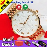 Đồng hồ nam mặt rồng Baishuns 3951 đường kính 38 mm chống nước, chống xước tốt