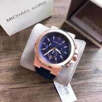 Đồng hồ nam Michael Kors MK8295 Dylan Blue Rubber Watch 48mm, Authentic, Luxury diamond Watch