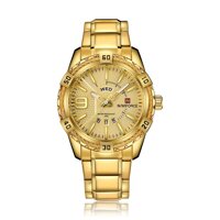 Đồng hồ nam NAVIFORCE Thời trang Quartz Chống nước dạ quang  - Gold-Màu Vàng