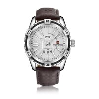 Đồng hồ nam NAVIFORCE Thời trang Quartz Chống nước dạ quang  - Silver Dial Silver Hand-Màu Mặt số bạc Bàn tay bạc