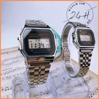 Đồng hồ nam nữ Casio A159 WR06, dây thép không gỉ sang trọng,kiểu dáng hot nhất 2021