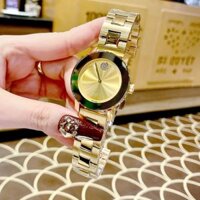 Đồng hồ nam nữ dây kim loại vỏ vàng M0VAD0 size 32mm , 36mm & 40mm fullbox chống nước , vỏ thép không gỉ , thời trang ca