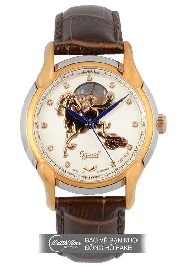 Đồng hồ nam Ogival OG1950-82AGSR-GL