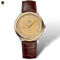 Đồng Hồ Nam Omega Automatic De Ville Prestige Chronometer 424.23.40.21.08.001 ( 42423402108001 ) Dây Da Mặt Vàng Sapphire.