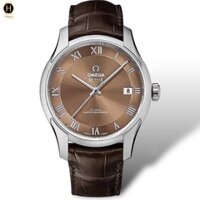 Đồng Hồ Nam Omega Automatic De Ville Hour Vision Master Chronometer 433.13.41.21.10.001 (43313412110001) Dây Da Mặt Nâu Sapphire.