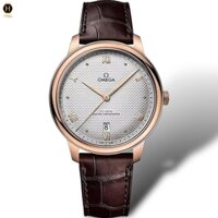 Đồng Hồ Nam Omega Automatic De Ville Chronometer 434.53.40.20.02.001 ( 43453402002001 ) Dây Da Mặt Trắng Sapphire.