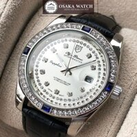 Đồng Hồ Nam OP Đính Đá Dây Da Lịch Ngày Giá Rẻ Đẹp Sang Trọng Cao Cấp