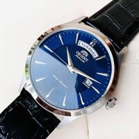 Đồng hồ Nam Orient Automatic FEV0V003DH Mặt xanh,Lịch thứ ngày-Máy cơ tự động-Dây da cao cấp-Size 39mm 40mm