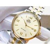 Đồng hồ nam Orient Automatic RA-AC0F08G10B demi vàng óng ánh của năm, mang trong mình vẻ đẹp sang trọng.