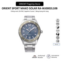 Đồng hồ nam Orient Sport Mako Solar RA-WJ0002L10B Kính Sapphire, dây thép đeo tay chính hãng